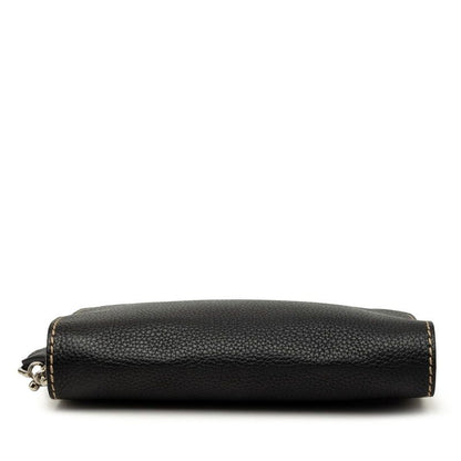Fendi Selleria Clutch Black Leather — view 3
