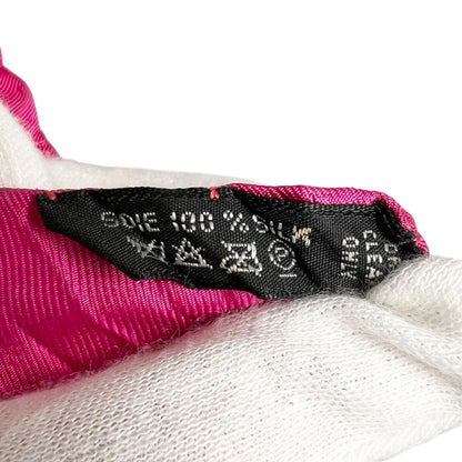 Hermes Pleated les Folies du Ciel Silk Pink Scarf — view 7