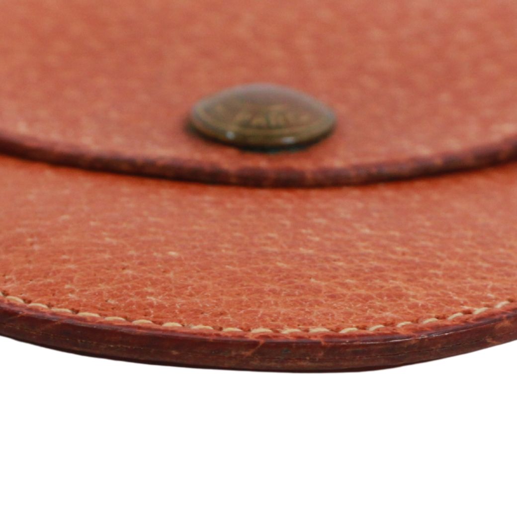 Hermes Sellier Coin Purse Leather Brown Wallet Gold — view 3