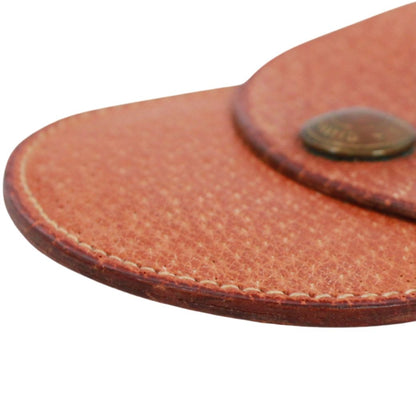 Hermes Sellier Coin Purse Leather Brown Wallet Gold — view 4
