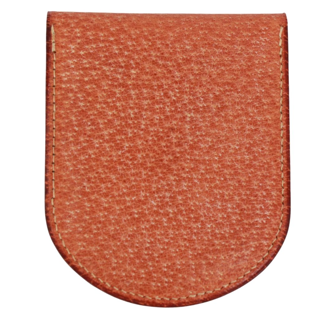Hermes Sellier Coin Purse Leather Brown Wallet Gold — view 2