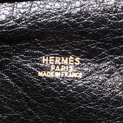 Hermes Gallop Buffalo Black Tote Bag Gold — view 8
