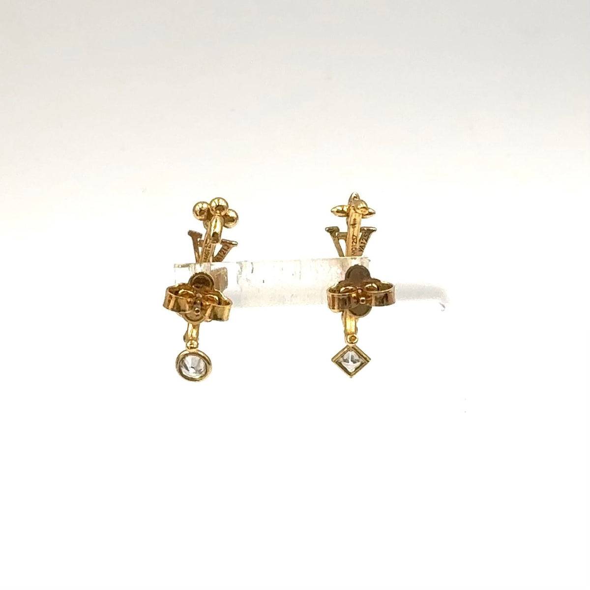 Louis Vuitton LV in the Sky Gold Plated Earrings — view 3
