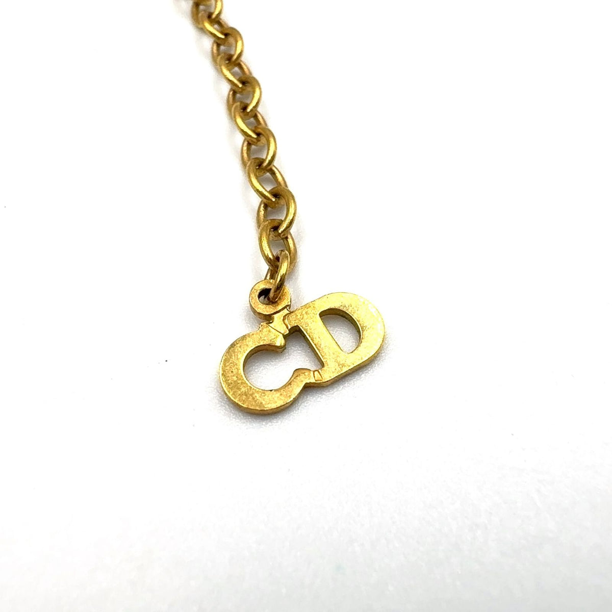 Dior Twisted Heart CD Logo Gold Plated Necklace — view 5