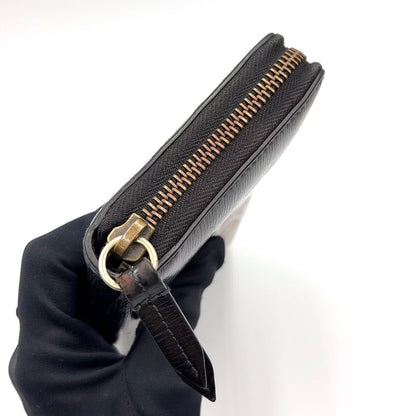 Gucci King Snake Zip Around Leather Black Red Wallet Gold — view 5