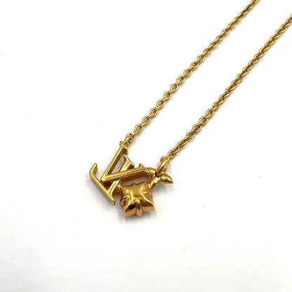Louis Vuitton Corrie Loulou Glam Color Stone Gold Pink Necklace — view 2