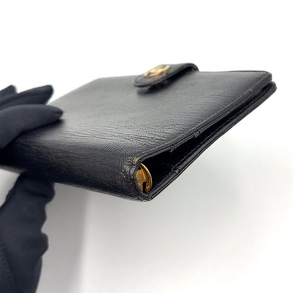 Chanel CC Logo Mini Caviar Leather Black Notebook Cover Gold Agenda — view 6