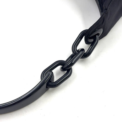 Prada Chain Nylon Black Bag Silver — view 6