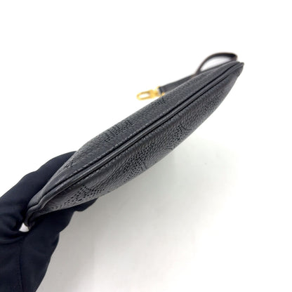 Louis Vuitton Mahina Selene Monogram Leather Black Pouch Gold — view 8