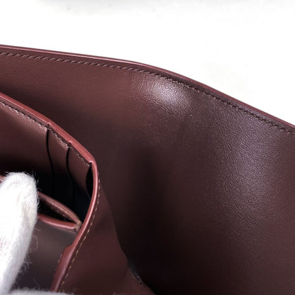Celine Trifold Wallet Triomphe Leather Brown — view 4