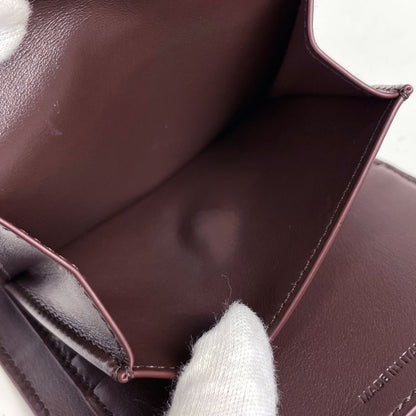 Celine Trifold Wallet Triomphe Leather Brown — view 5