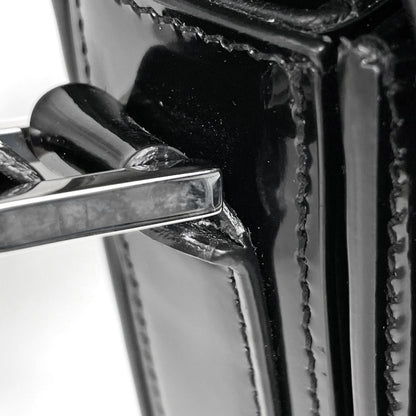 Saint Laurent Solferino Medium Shoulder Bag Patent Leather Black — view 4