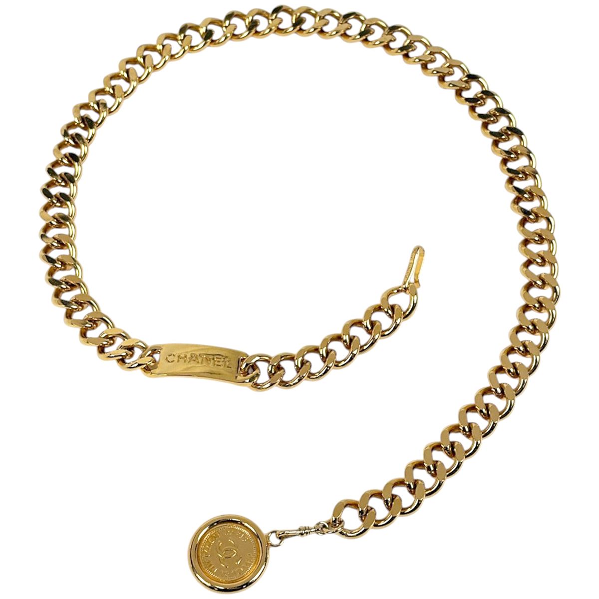 Chanel Belt CC Logo 31 Rue Cambon Gold Plated