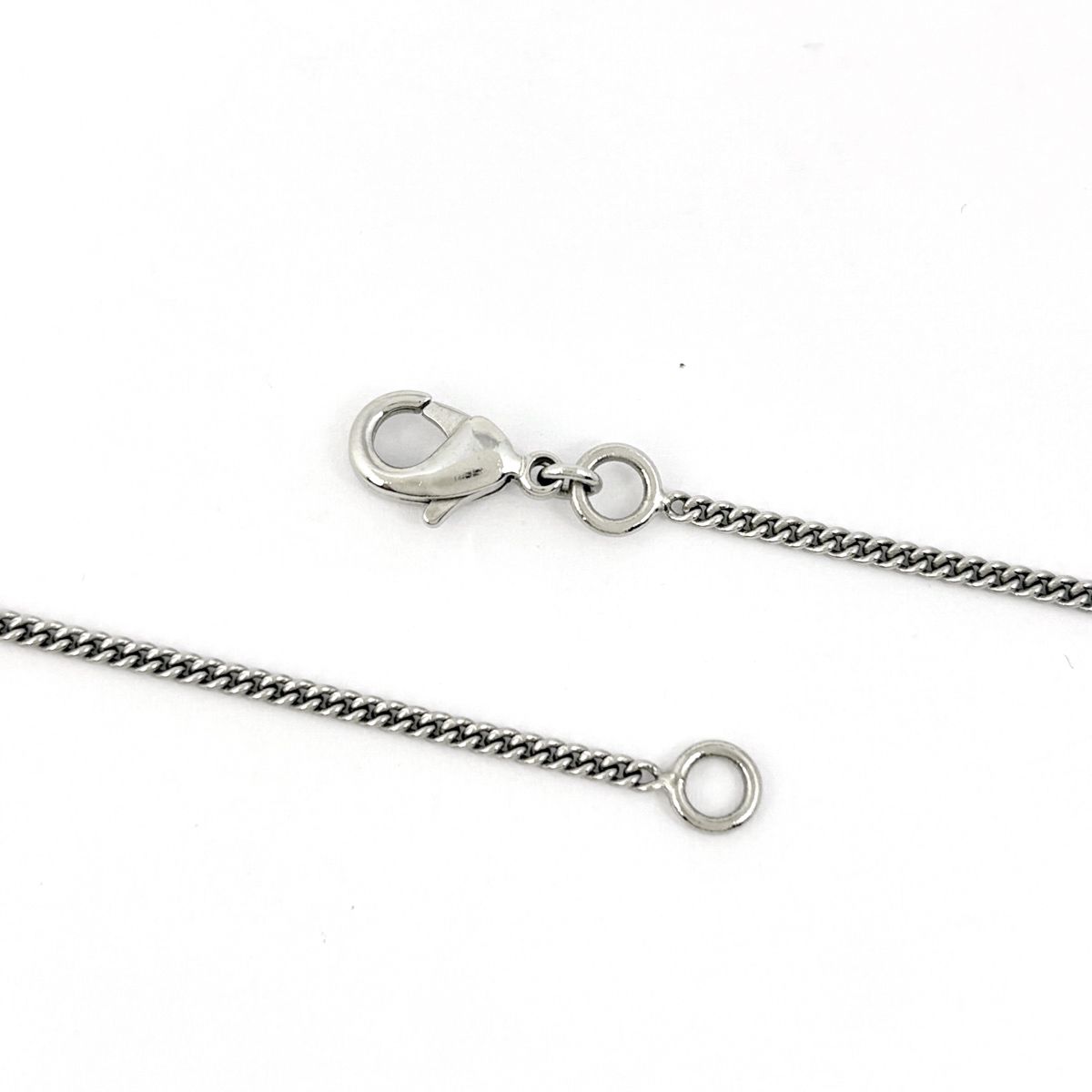Chanel Necklace CC Logo Faux Pearl Silver Plated Rhinestone — view 3
