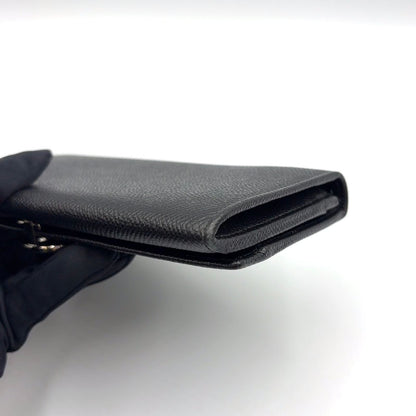 Bvlgari Logo Clip Leather Black Wallet Silver — view 6