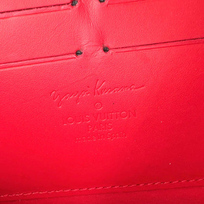 Louis Vuitton Dot Infinity Monogram Vernis Leather Patent Beige Red Wallet Gold — view 4