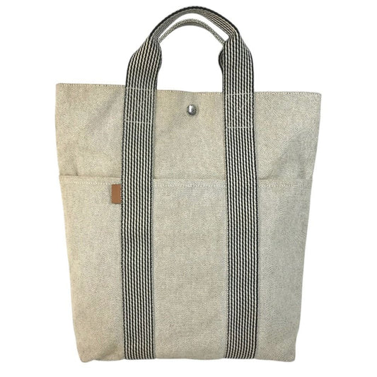 Hermes Handbag Fourre Tout Cabas Canvas Black
