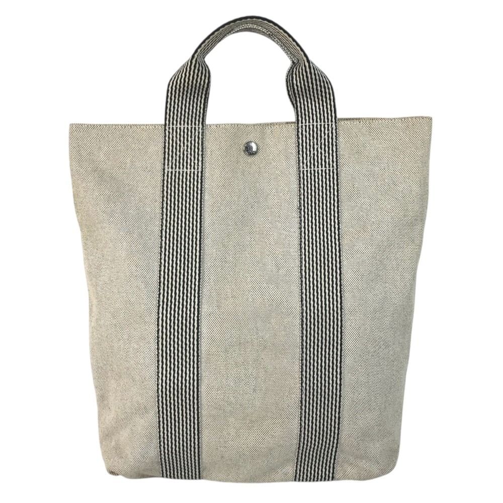 Hermes Handbag Fourre Tout Cabas Canvas Black — view 2