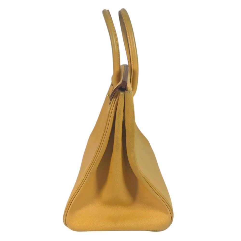 Hermes Handbag Birkin 35 Leather Jaune Yellow — view 2