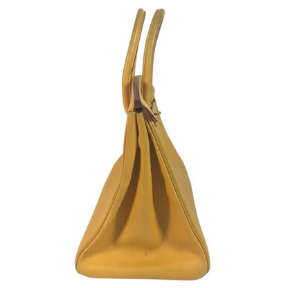 Hermes Handbag Birkin 35 Leather Jaune Yellow — view 4