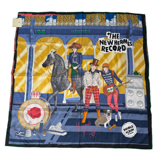 Hermes Carre 70 Silk Scarf New Herme Code Horse