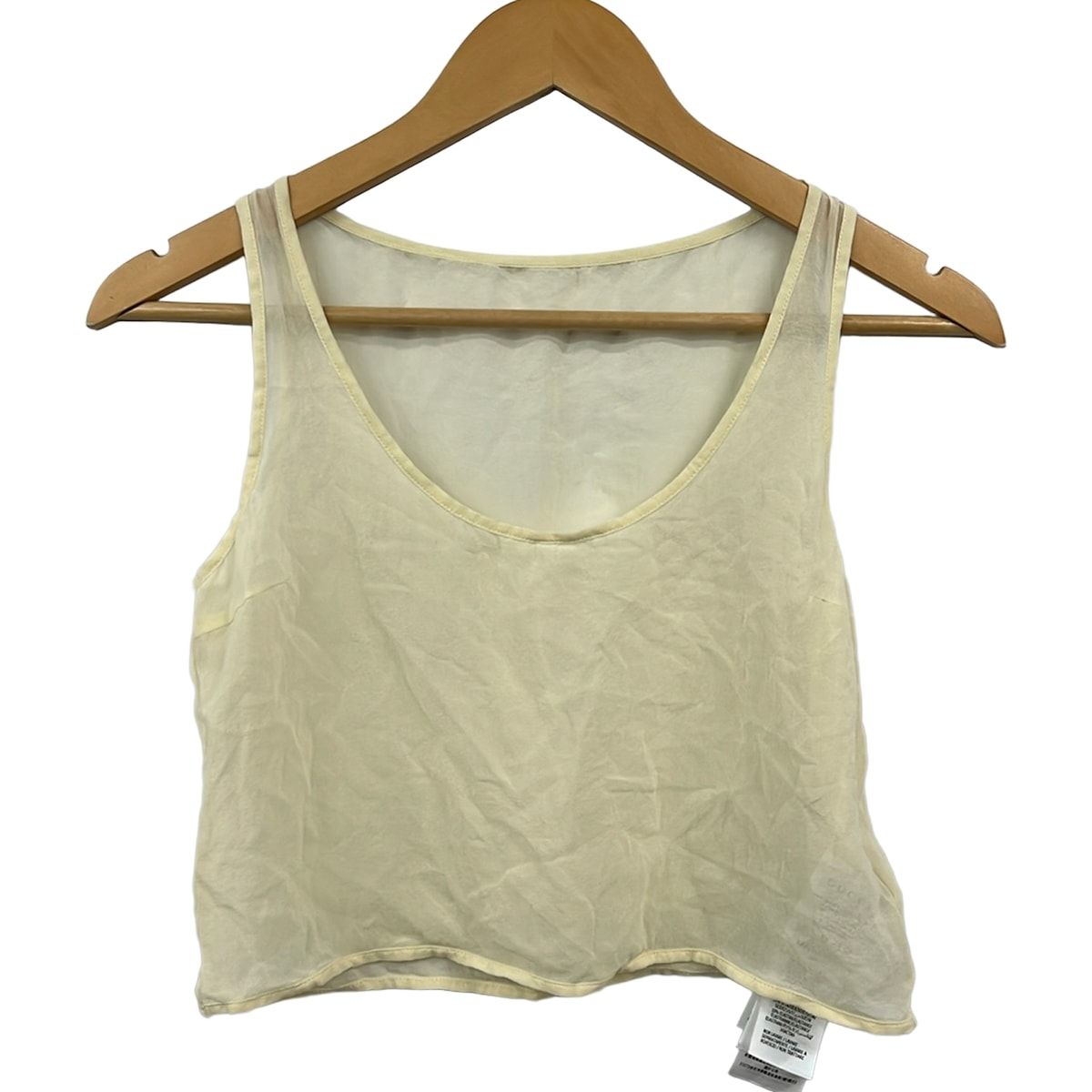 Gucci Short Sleeve Polo Shirt XXS XS Ivory Green — view 3