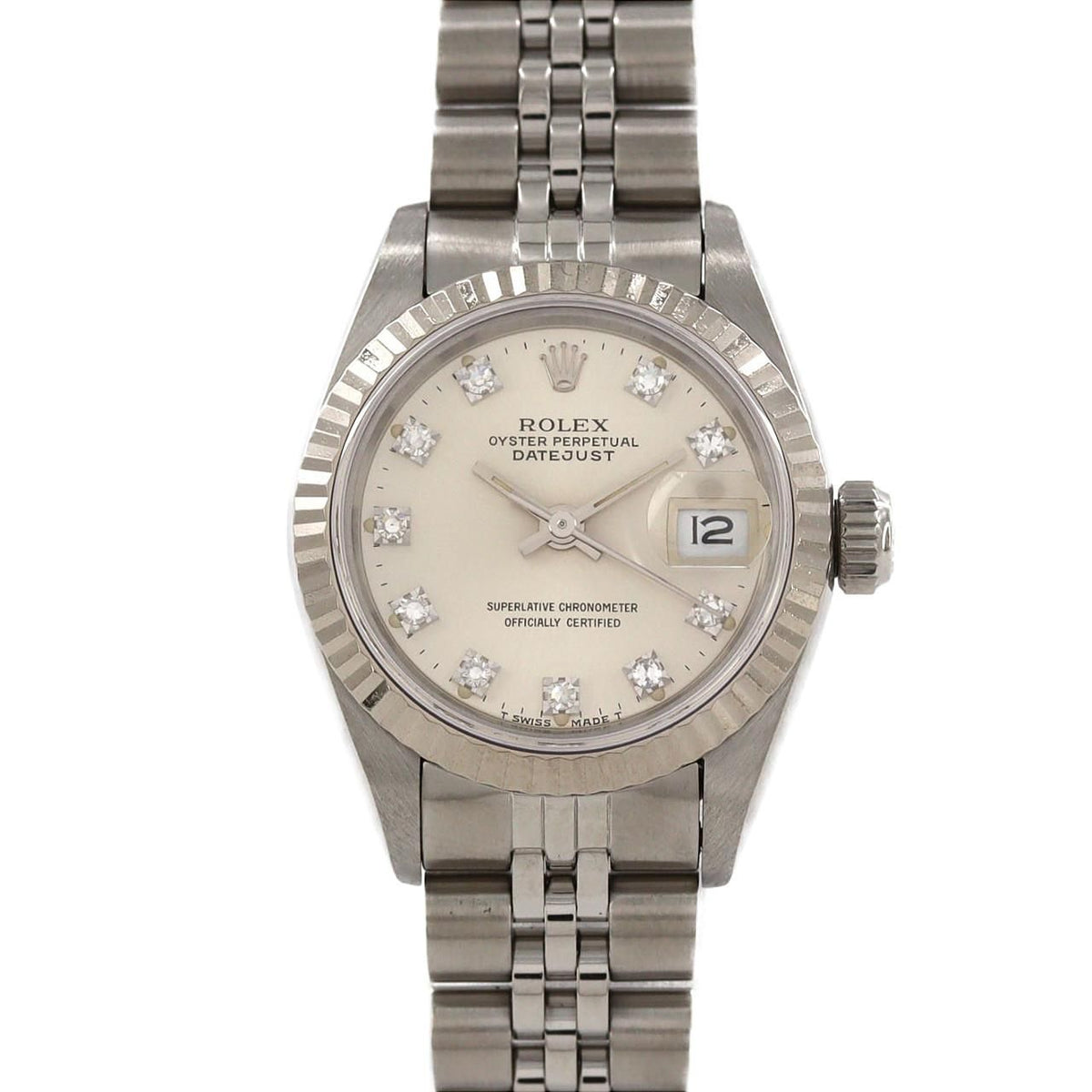 Rolex Datejust Stainless Steel White Gold Automatic