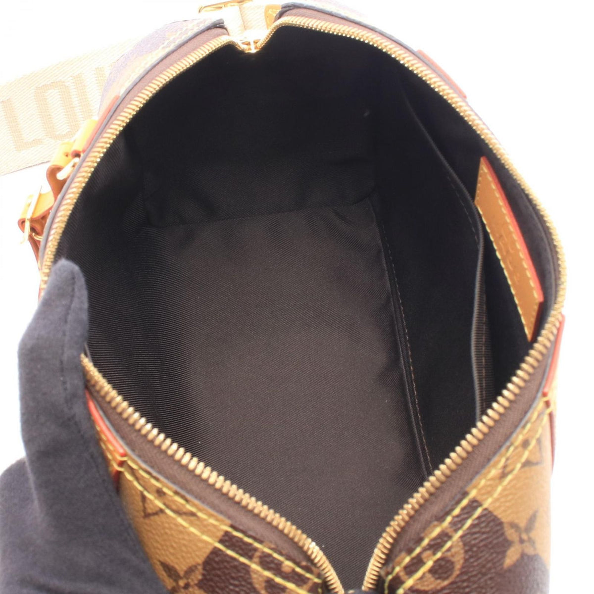 Louis Vuitton Shoulder Bag NIGO City Keepall Monogram Stripe LV Squared Leather — view 3