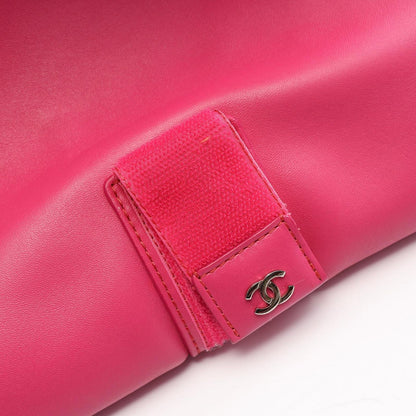 Chanel Clutch Quilted Fuchsia Pink Lambskin — view 8