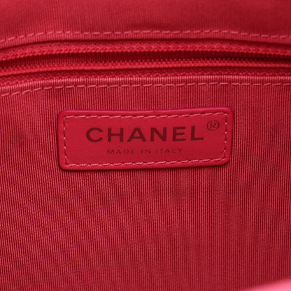 Chanel Clutch Quilted Fuchsia Pink Lambskin — view 4