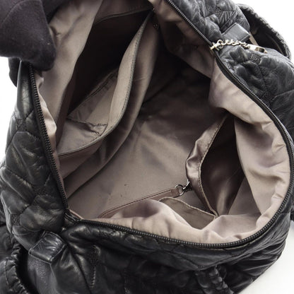 Chanel Boston Bag Quilted Black Leather — view 3