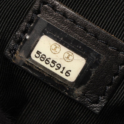 Chanel Shoulder Bag Big CC Logo Black Caviar Leather Chain — view 5