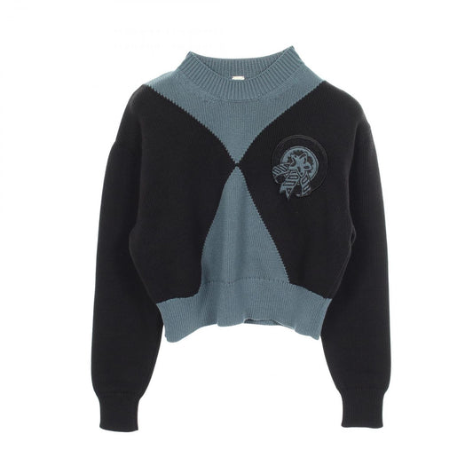 Hermes Knit Candy Libris Cropped Cotton Silk Sweater