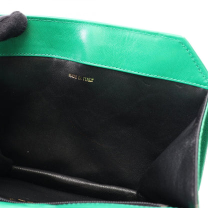 Chanel Shoulder Bag Quilted Mini Green Fabric Chain — view 6