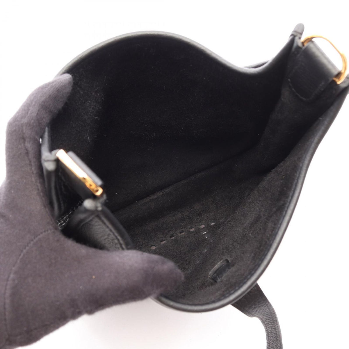 Hermes Shoulder Bag Evelyne 3 23 Black — view 3