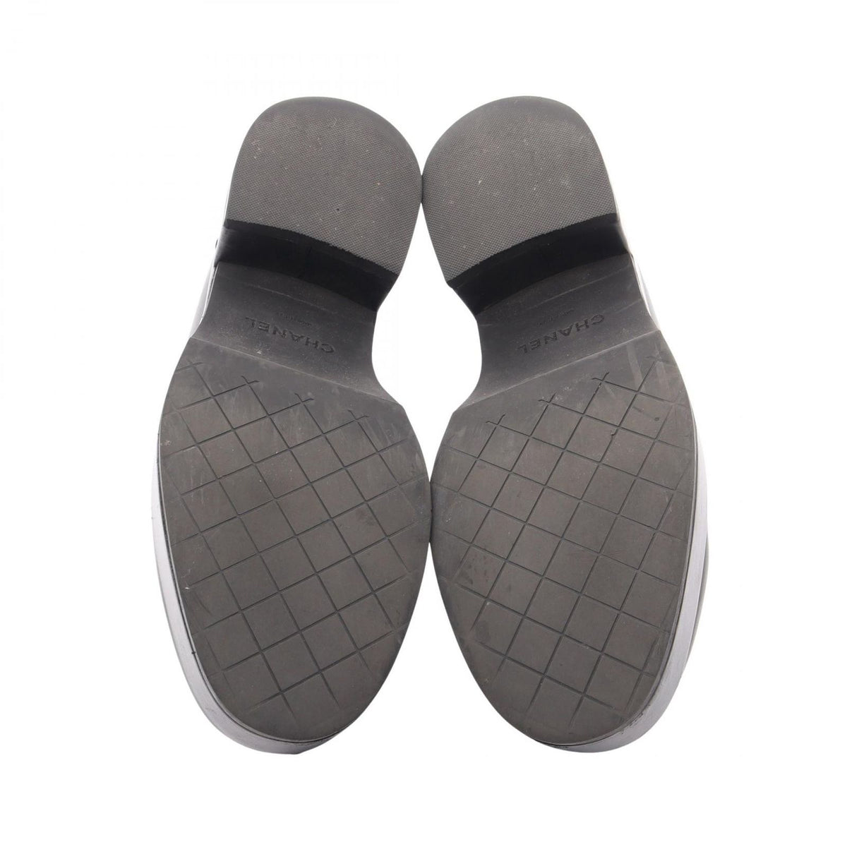 Chanel Loafers CC Logo Platform Black Leather — view 4