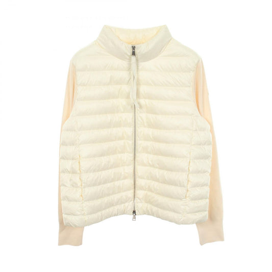 Moncler Down Jacket Knit Contrast Nylon Wool
