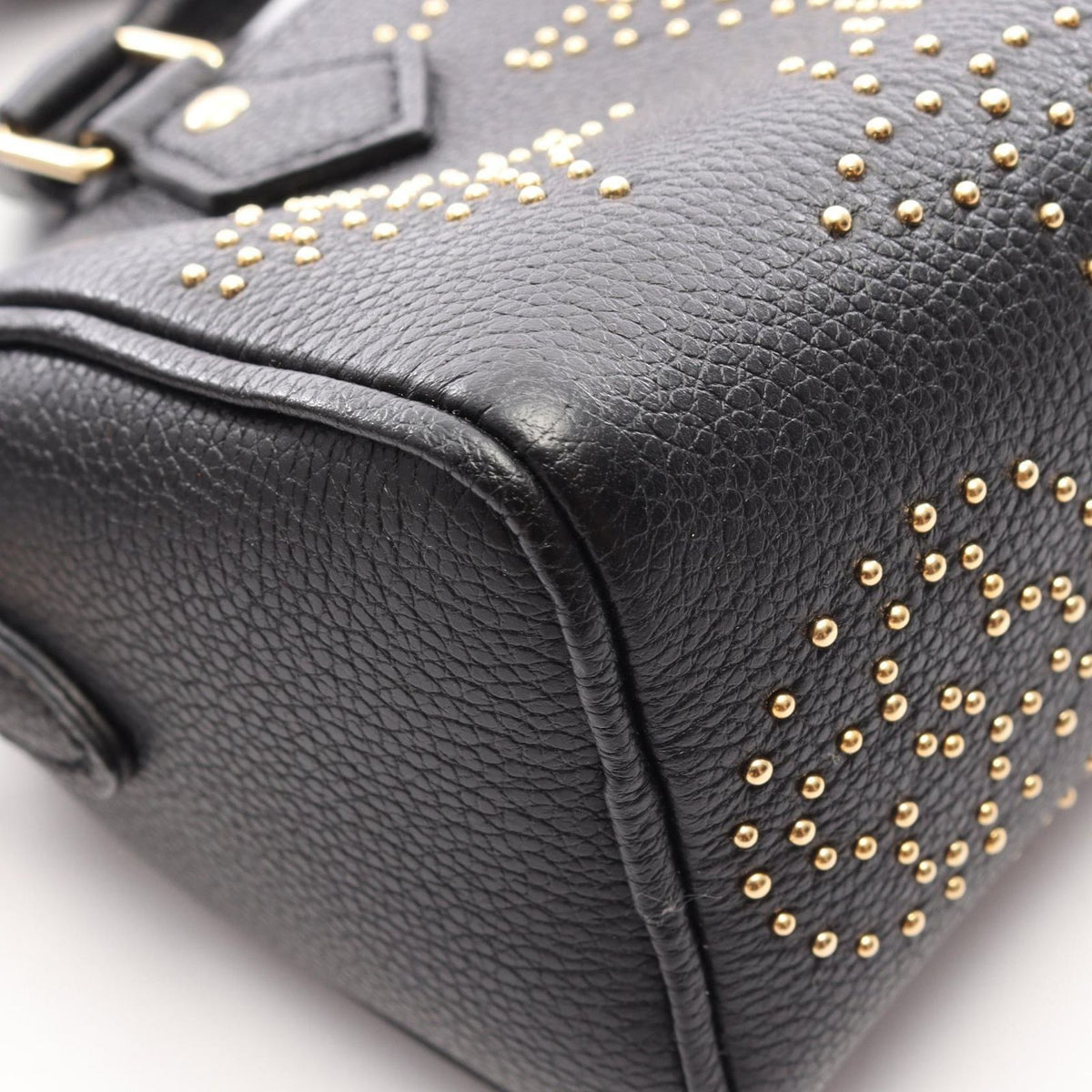 Louis Vuitton Handbag Nano Speedy 2-Way Noir Leather — view 5