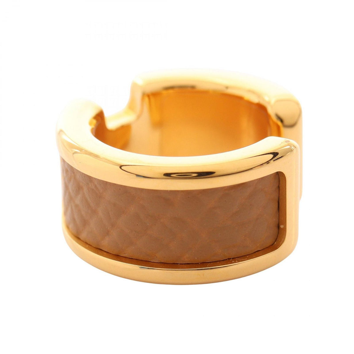 Hermes Olympe PM Leather Ear Cuff Earring — view 2