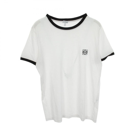 Loewe Short Sleeve T-Shirt Anagram Crew Neck WH Cotton