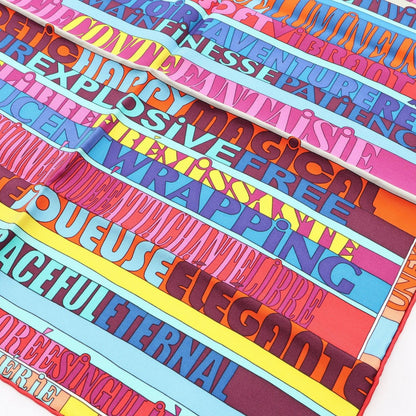Hermes Scarf Petit Carre 40 Mots de Soie Silk — view 5
