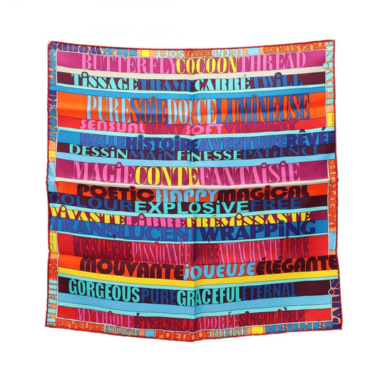 Hermes Scarf Petit Carre 40 Mots de Soie Silk