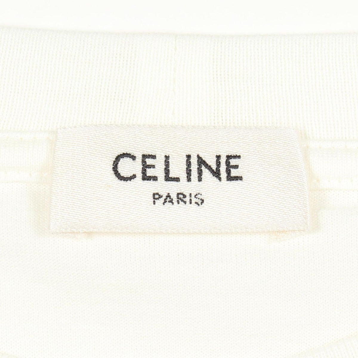 Celine Short Sleeve T-Shirt Logo Print Cropped Cotton — view 3
