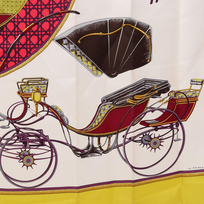 Hermes Scarf Carre 90 les Voitures Transformation Silk — view 5