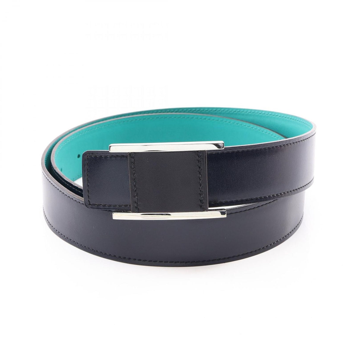 Hermes Belt Reversible Black Green Calfskin