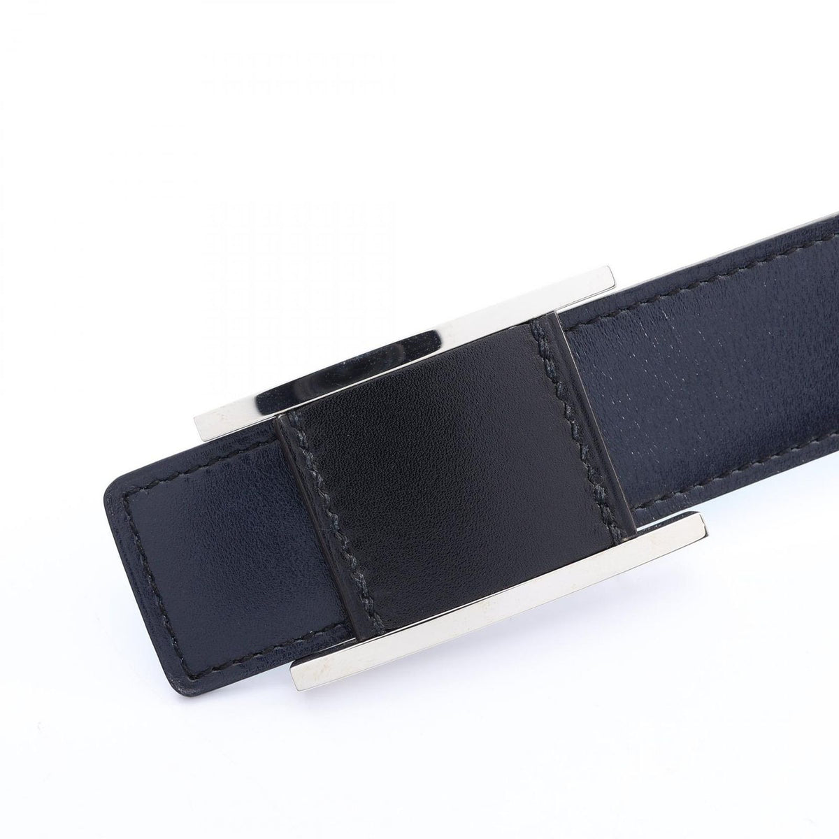 Hermes Belt Reversible Black Green Calfskin — view 2