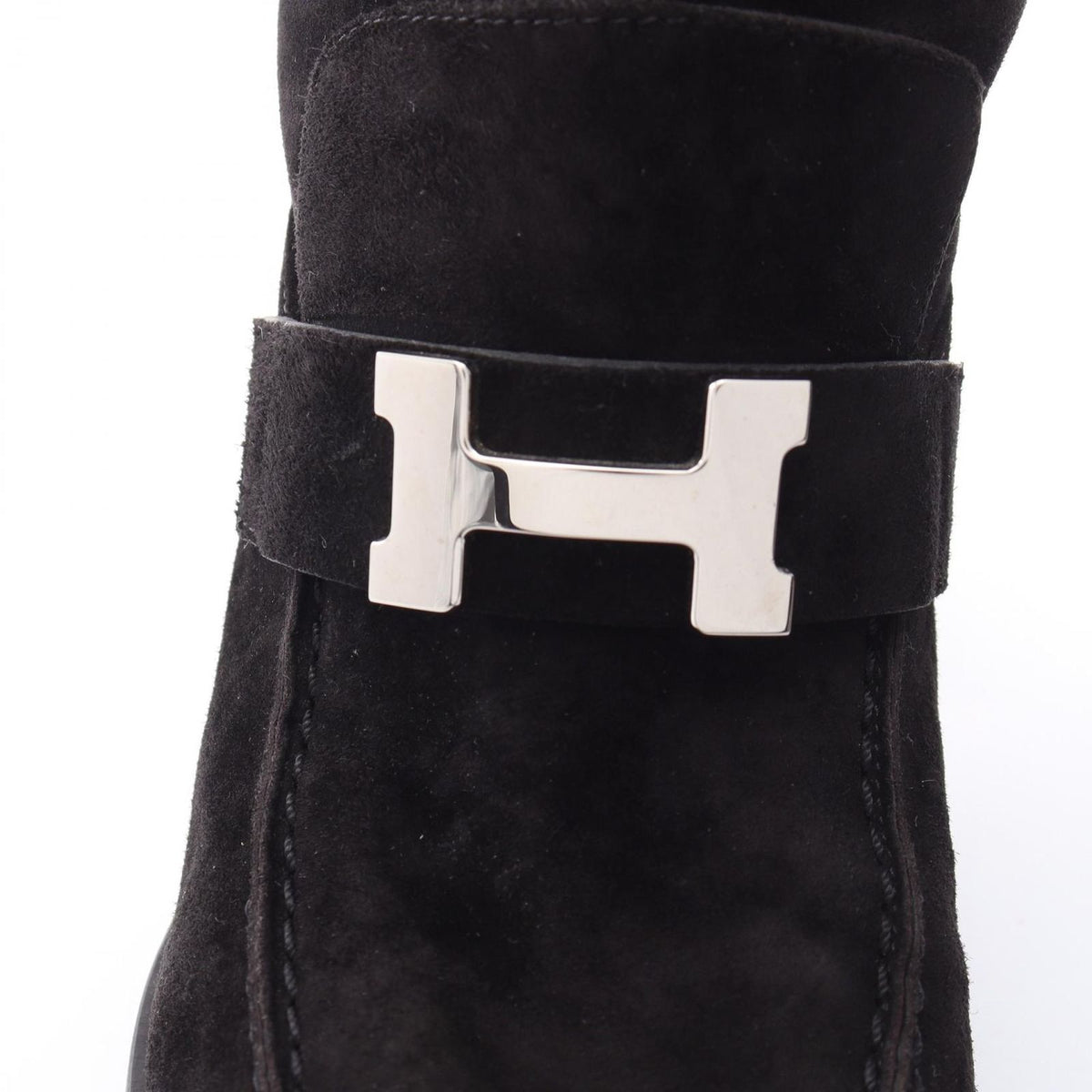 Hermes Boots Folie Long Black Suede — view 7