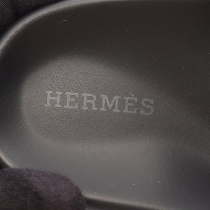 Hermes Sandals Chypre Studs Black Leather — view 5