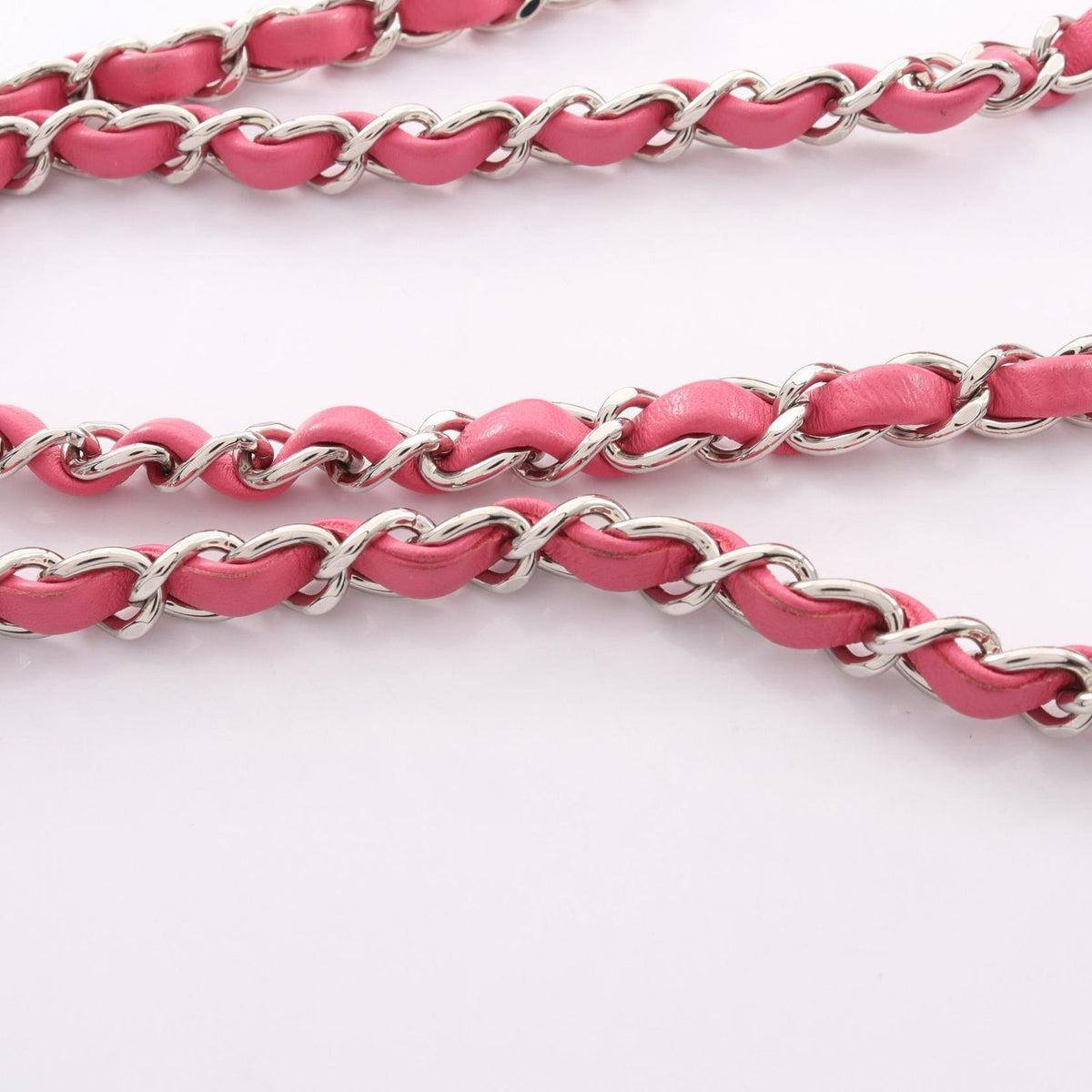 Chanel Shoulder Bag Mini Quilted Pink Lambskin Chain — view 8