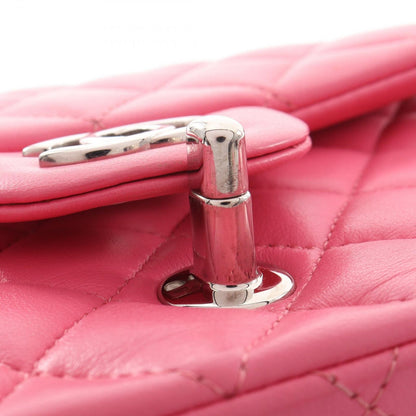 Chanel Shoulder Bag Mini Quilted Pink Lambskin Chain — view 6